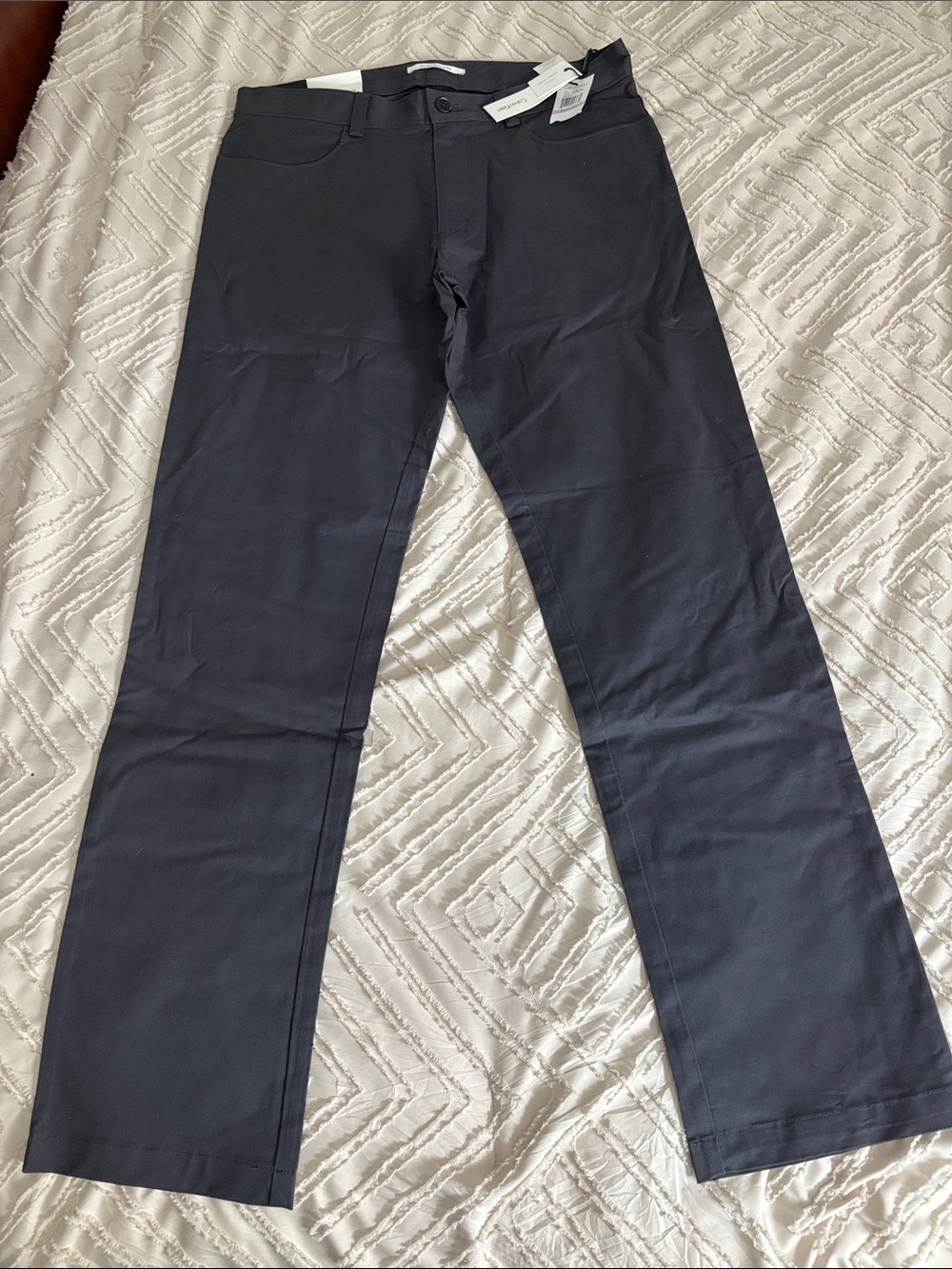 Calvin Klein Charcoal Men's Chinos